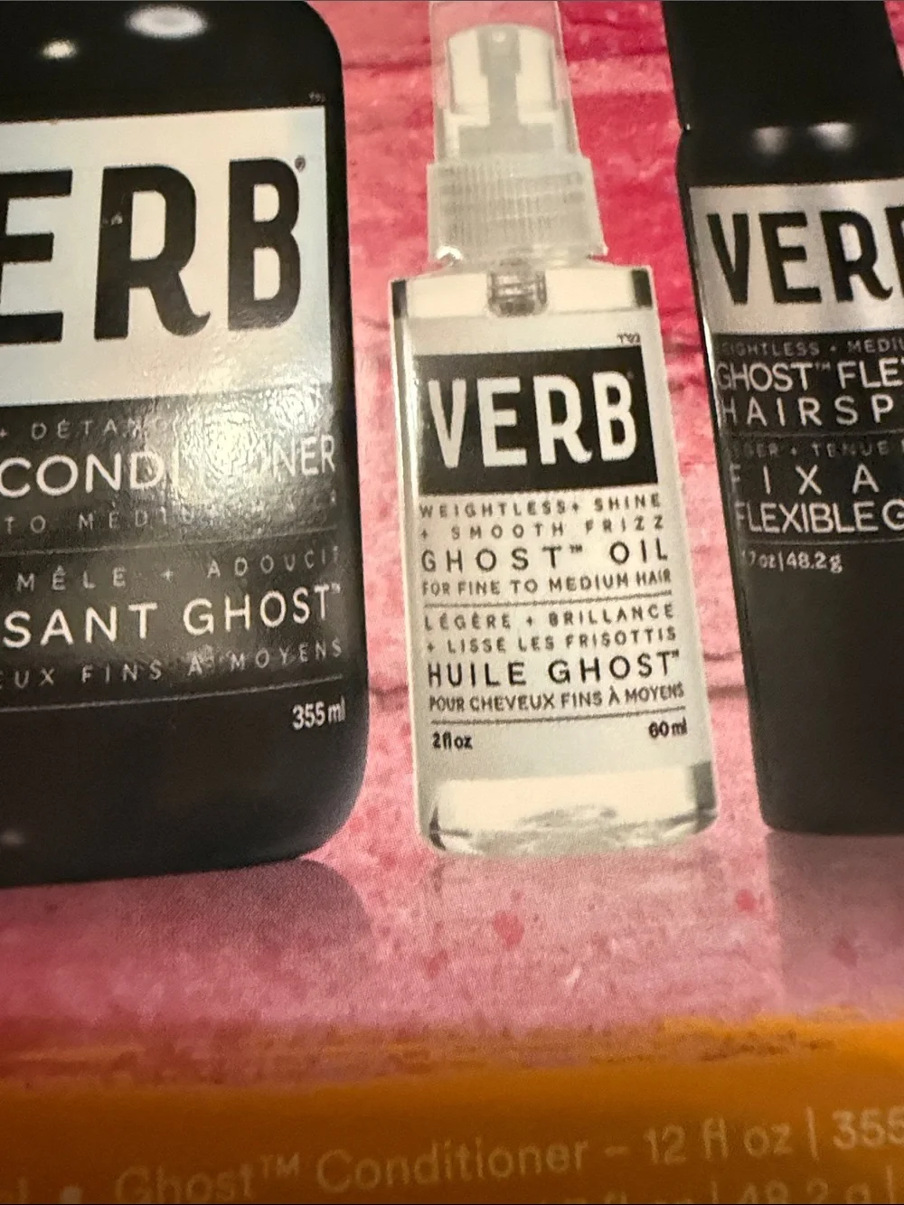 UnisexVERB Haircare Ghost Icons Kit - Pink bag NWT